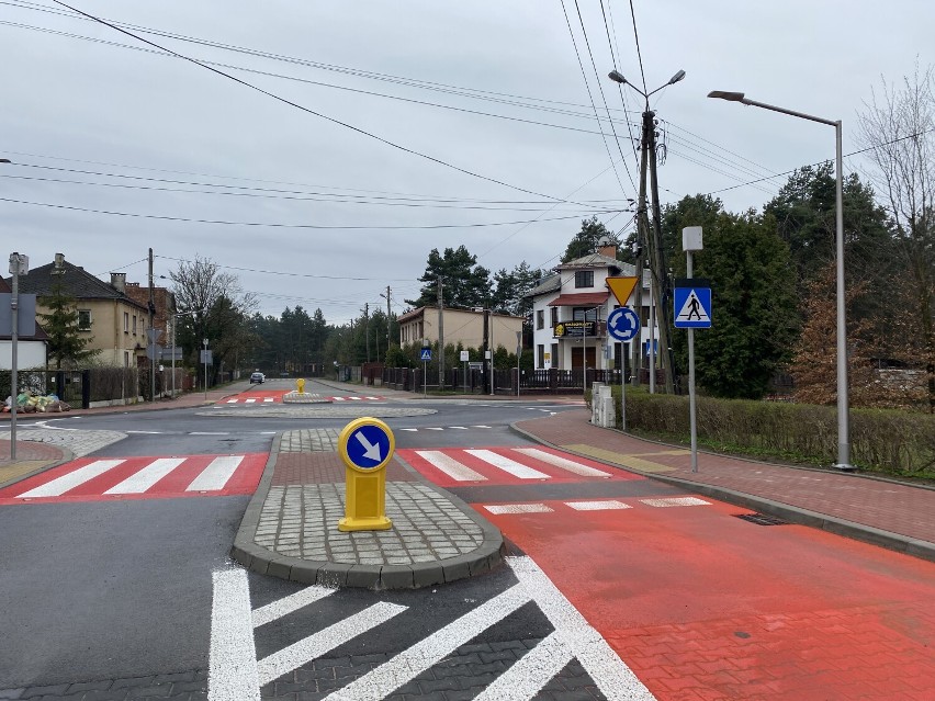 Skrzyżowanie Pocztowej i 1 Maja w Bukownie