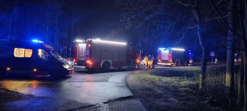 Kolizja w okolicach miejscowości Nowy Zagór (gmina Dąbie).