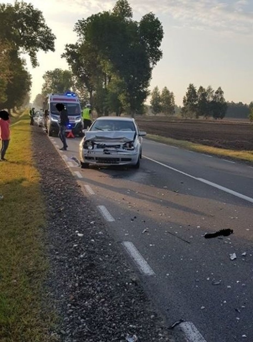 Zderzenie dwóch aut na drodze krajowej 57. 12 września 2019