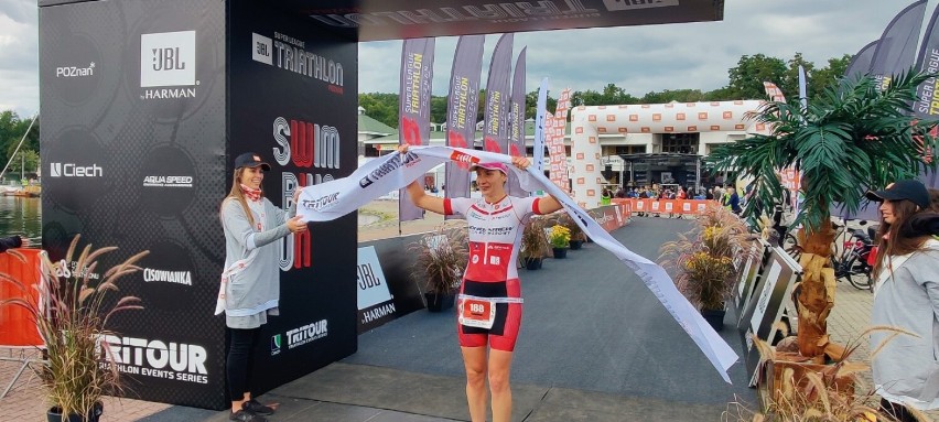 Magdalena Lenz ze Starogardu Gdańskiego Wicemistrzynią Polski w triathlonie 