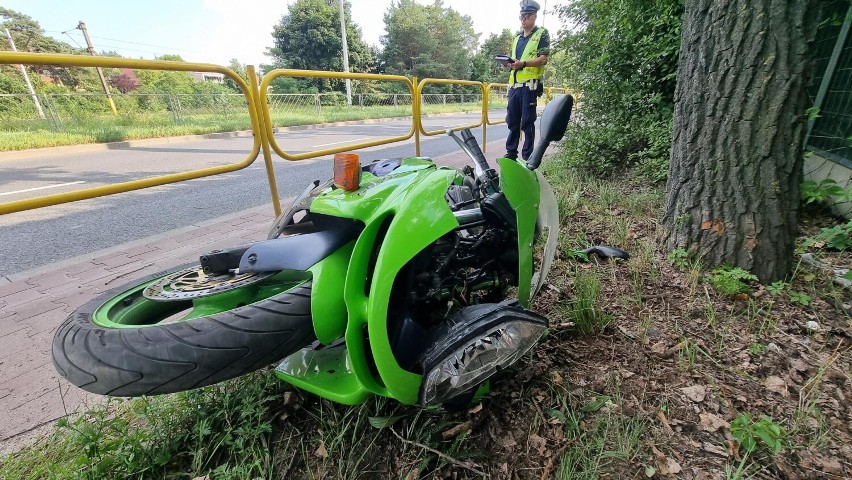 Śmiertelny wypadek w Kielcach. Motocyklista uderzył w bariery energochłonne (ZDJĘCIA)