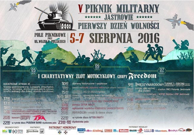 V Piknik Militarny w Jastrowiu - plan imprezy