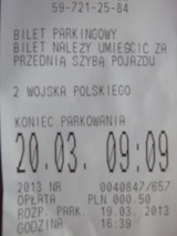 Parkometr na ul. Wojska Polskiego w Bytowie, który pobrał opłatę parkingową działał prawidłowo