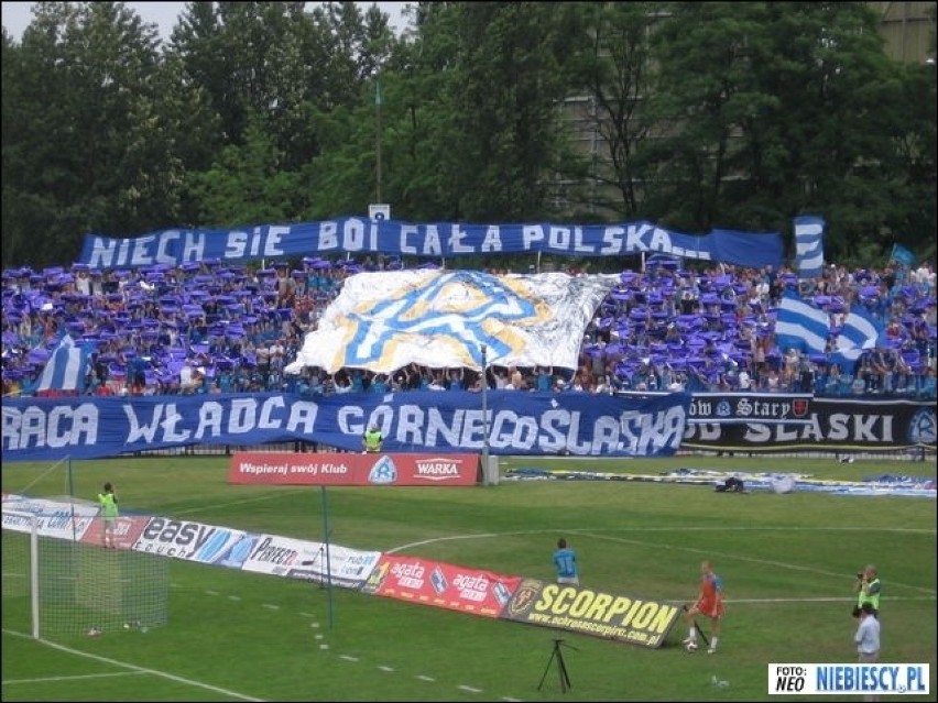 9.06.2007 r. Kibice na meczu Ruch Chorzów - Podbeskidzie...