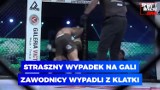 Straszny wypadek na gali MMA w Świebodzicach, zawodnicy wypadli z klatki! 