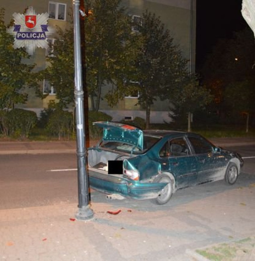 Pościg ulicami Włodawy, ranny policjant