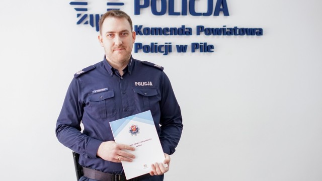 Mateuszowi Tomczyński już oficjalnie szefem policji w Białośliwiu