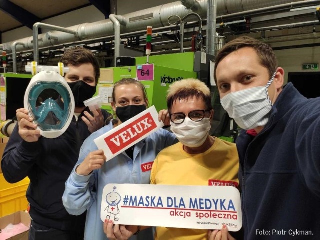 Velux Gniezno wspiera akcję #MaskaDlaMedyka