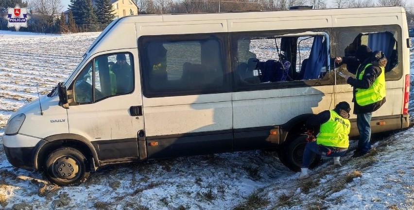 Na trasie Lublin-Łęczna doszło do zderzenia ciężarówki z...