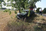 Śmiertelny wypadek w Ośnie. Kierowca opla nie przezył zderzenia z drzewem [ZDJĘCIA]