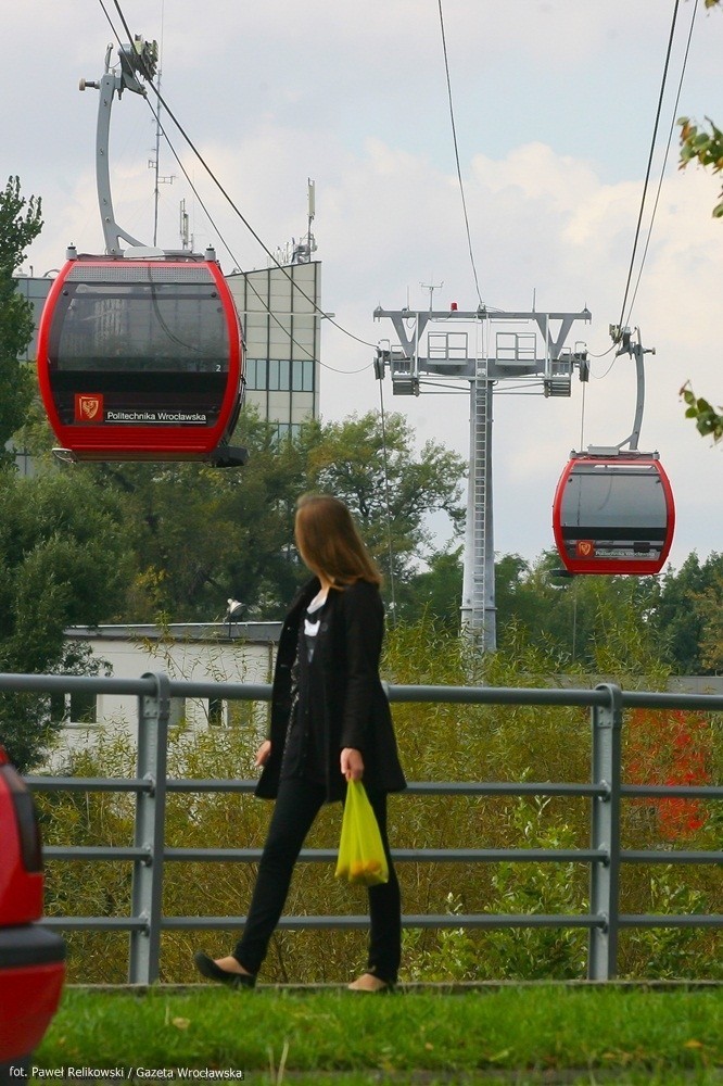 Kolejka gondolowa we Wrocławiu - w czwartek testowano...