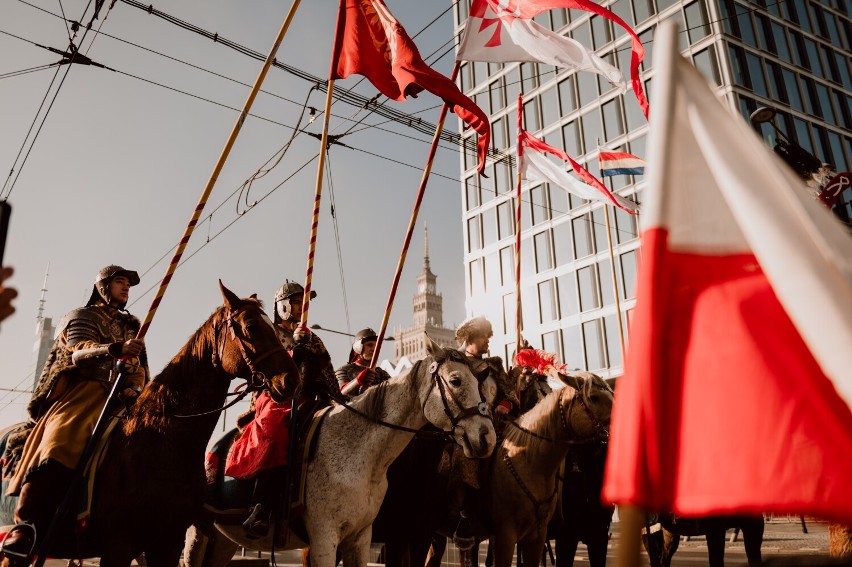 Bełchatowianie na Marszu Niepodległości w Warszawie, 2021