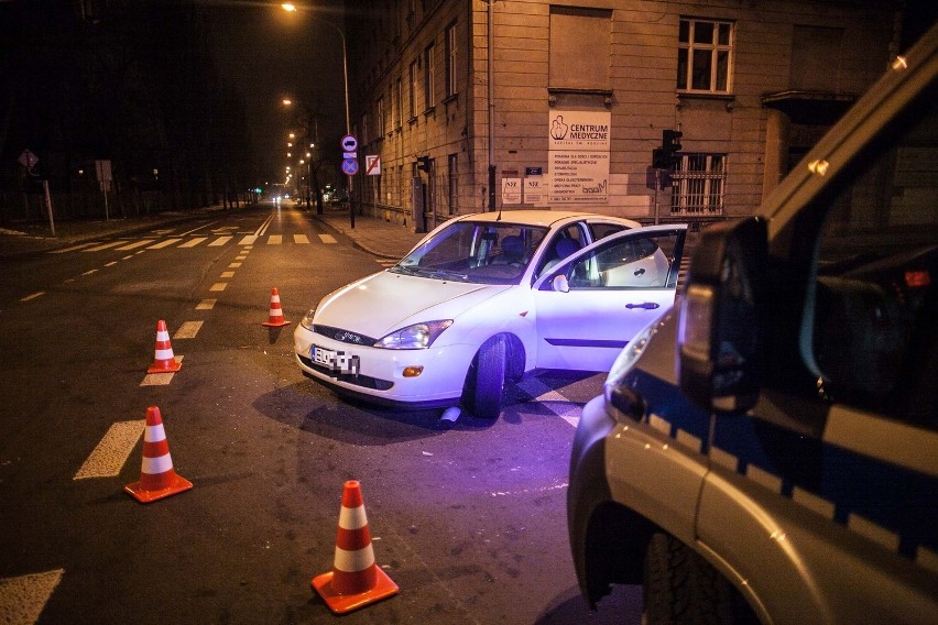 Wypadek na skrzyżowaniu Sienkiewicza i Wigury w Łodzi