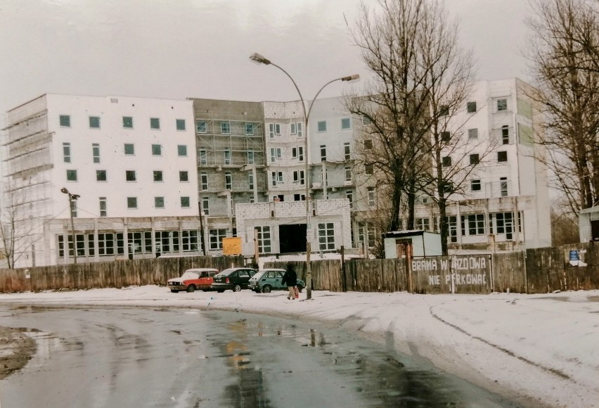 Przemyśl i okolice dawniej. Nz. budowa hotelu przy Wybrzeżu...