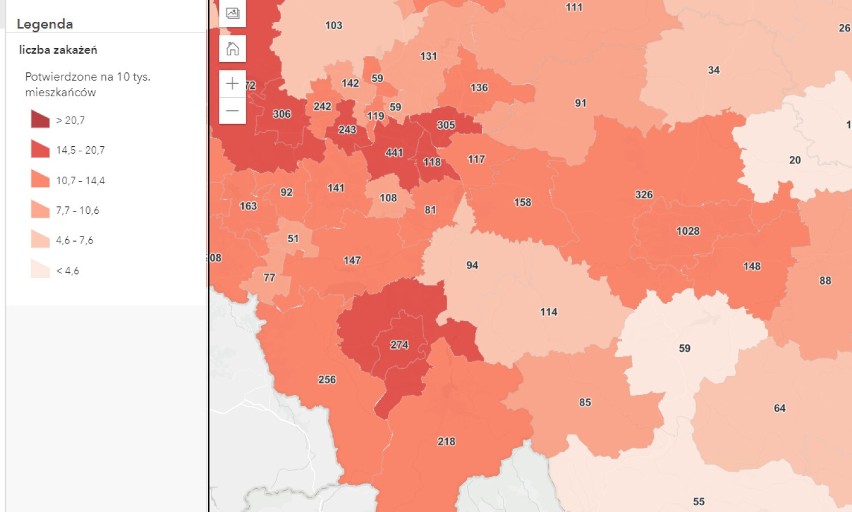 Chrzanów, Oświęcim, Wadowice, Olkusz. 457 nowych przypadków zakażenia koronawirusem w regionie