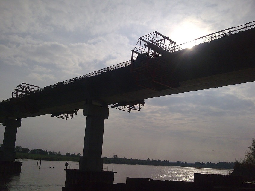 Kwidzyn: Internauta odwiedził budowę mostu po drugiej stronie Wisły