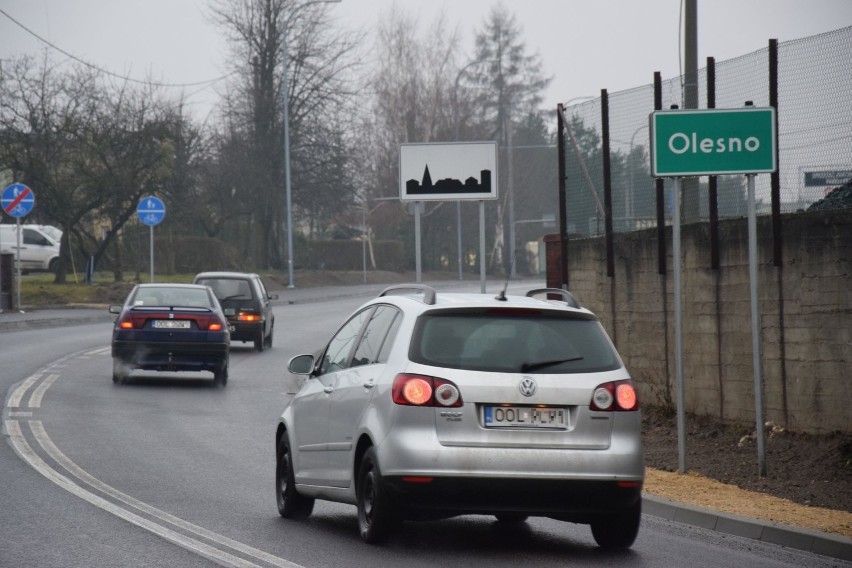 DW 494 w Oleśnie po przebudowie.