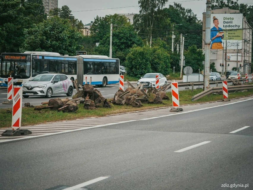Prace drogowe w Gdyni