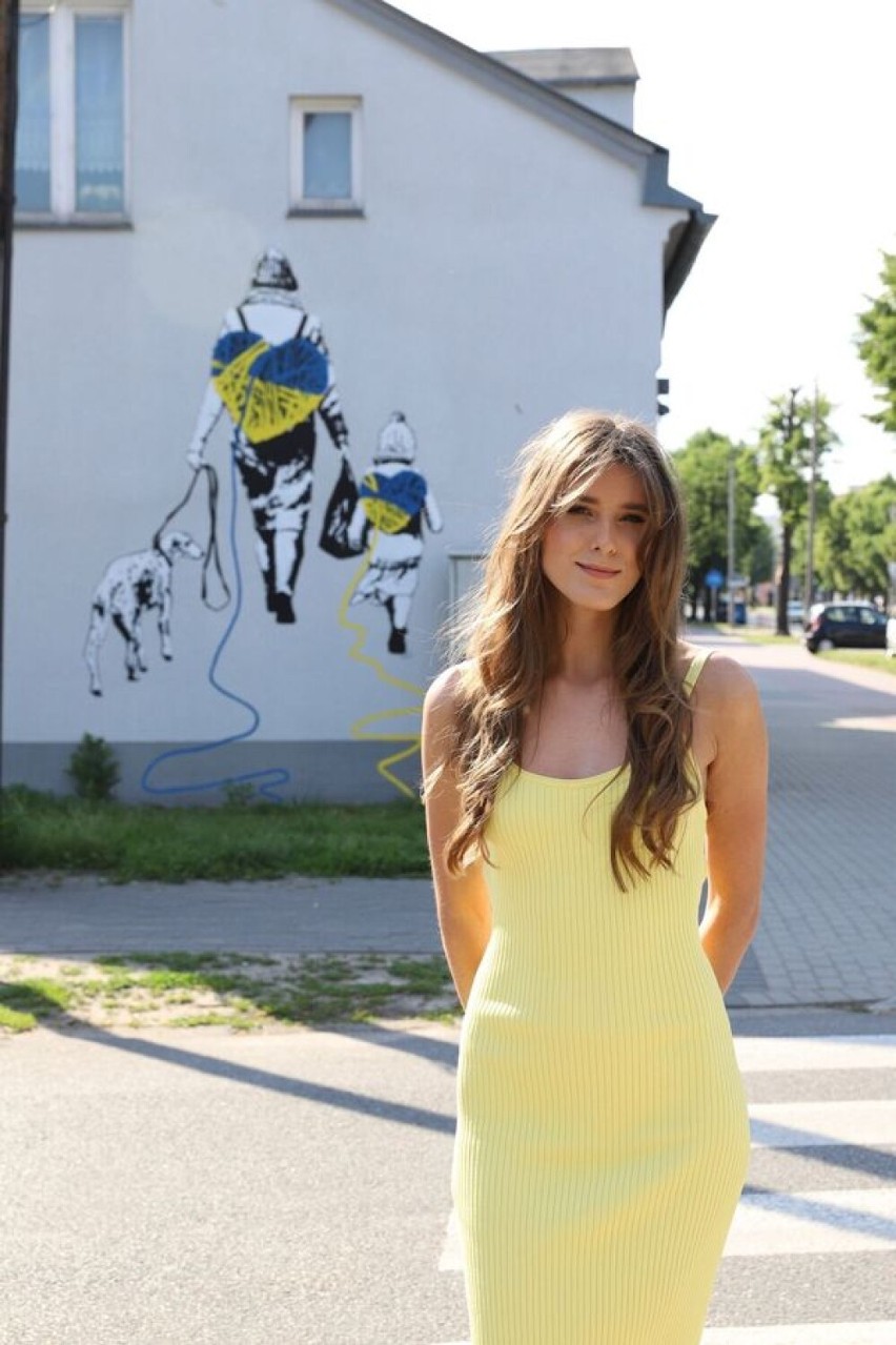 Nowy mural w Zduńskiej Woli. Solidarni z Ukrainą 