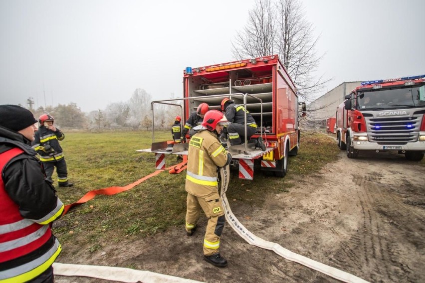 Ćwiczenia strażaków w zakładzie w Kędzierzynie-Koźlu