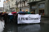 Protest medyków. Marsz poparcia na Piotrkowskiej w Łodzi [ZDJĘCIA]