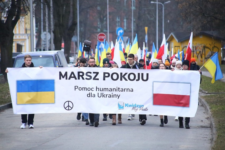 Marsz pokoju dla Ukrainy był wyrazem protestu mieszkańców...