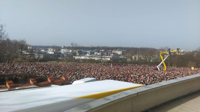 Uroczystości Święta Miłosierdzia w Krakowie-Łagiewnikach.