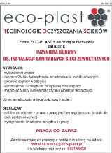 Reklama: Firma ECO-PLAST zatrudni Inżyniera Budowy 