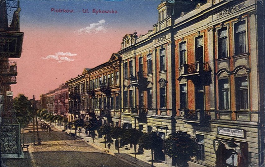 Lata 1900-1915, ulica Bykowska w Piotrkowie Trybunalskim -...