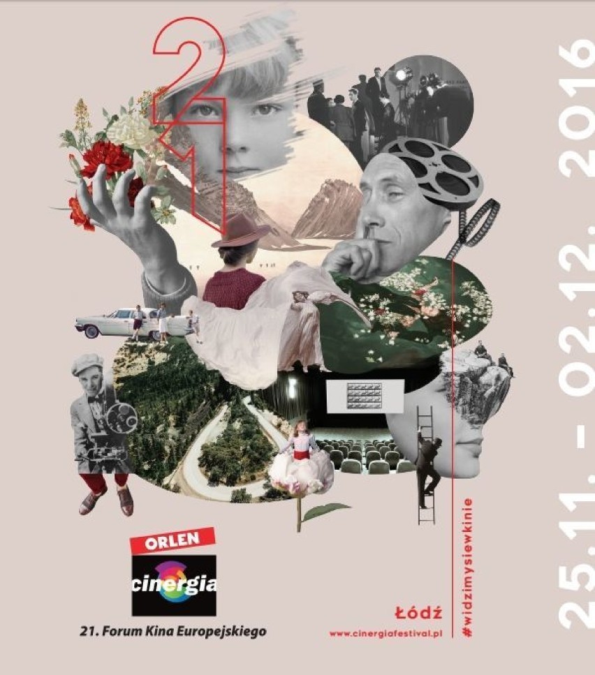 plakat 21. Forum Kina Europejskiego Orlen Cinergia w Łodzi