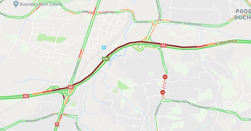 Wypadek na A4. Utrudnienia na obwodnicy Krakowa [KRÓTKO]