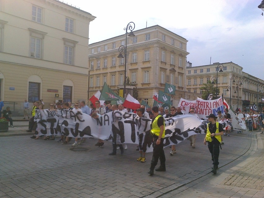 Demonstracja antyimigracyjna w Warszawie.