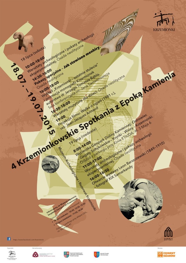 Plakat IV Krzemionkowskich Spotkań z Epoką Kamienia