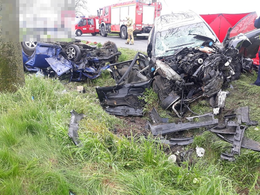 Do wypadku doszło na prostym odcinku drogi w Okalewie (gmina...