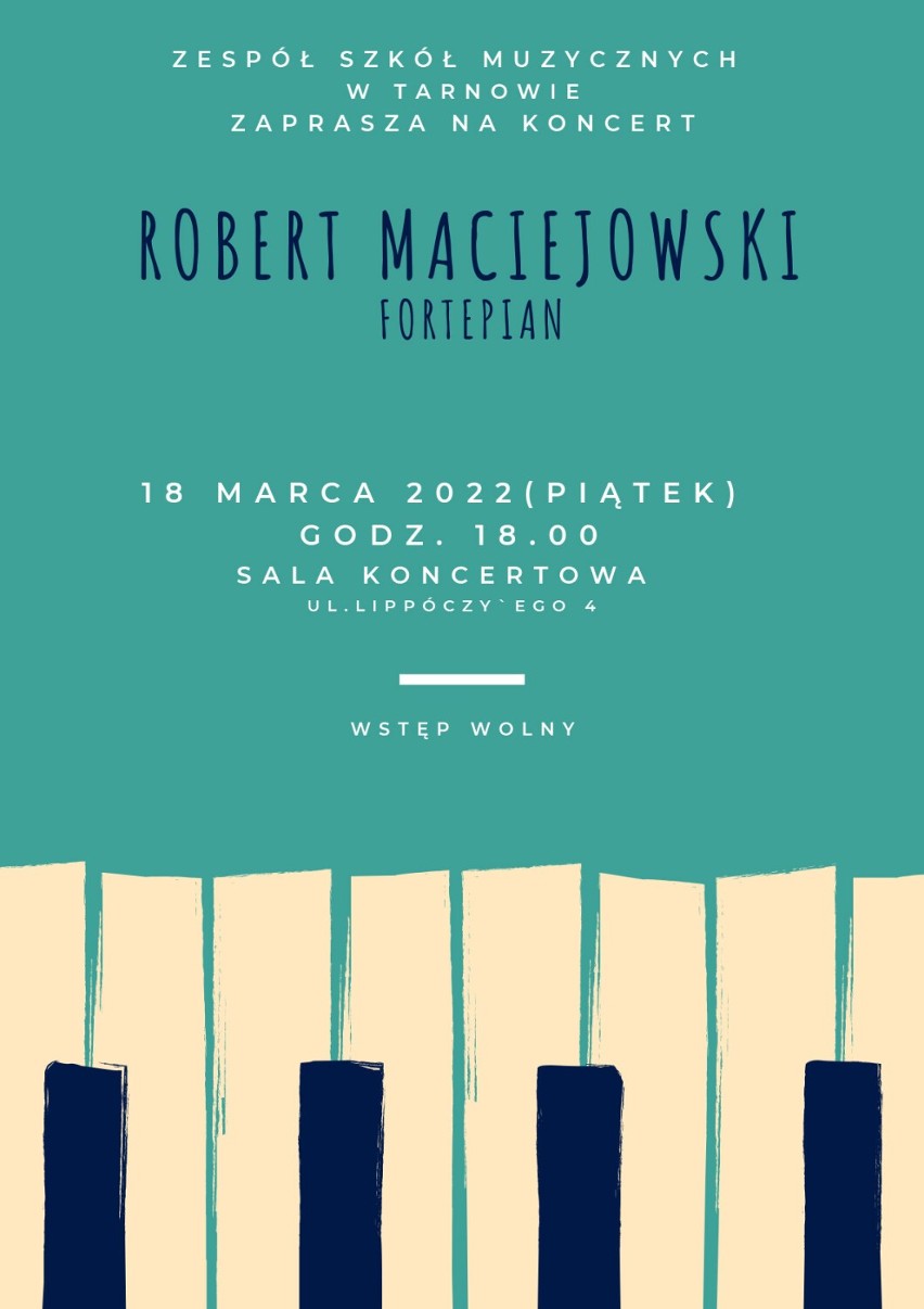 Robert Maciejowski, muzyk związany z Tarnowem, wystąpi...