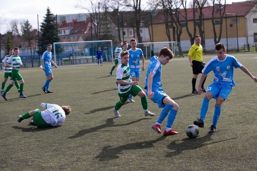 Juniorzy starsi Błękitnych Stargard podczas wiosennych...