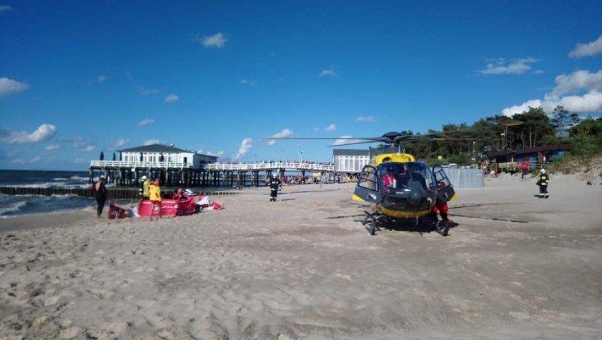 Tragedia na plaży w Ustroniu Morskim