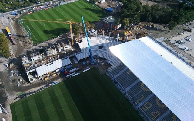 Stadion Pogoni Szczecin - stan 28 września