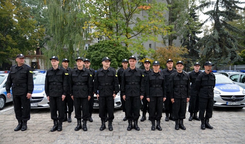 Lubelska policja z nowymi funkcjonariuszami