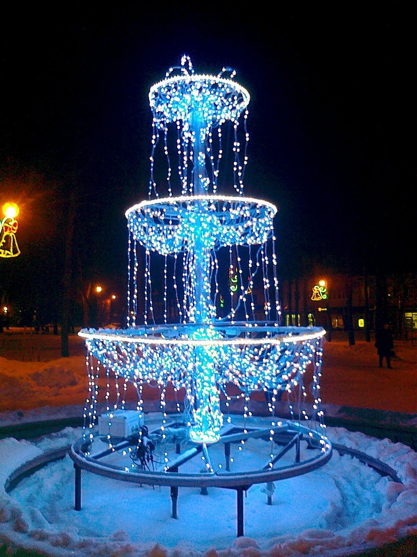 Świąteczne iluminacje w Kraśniku.