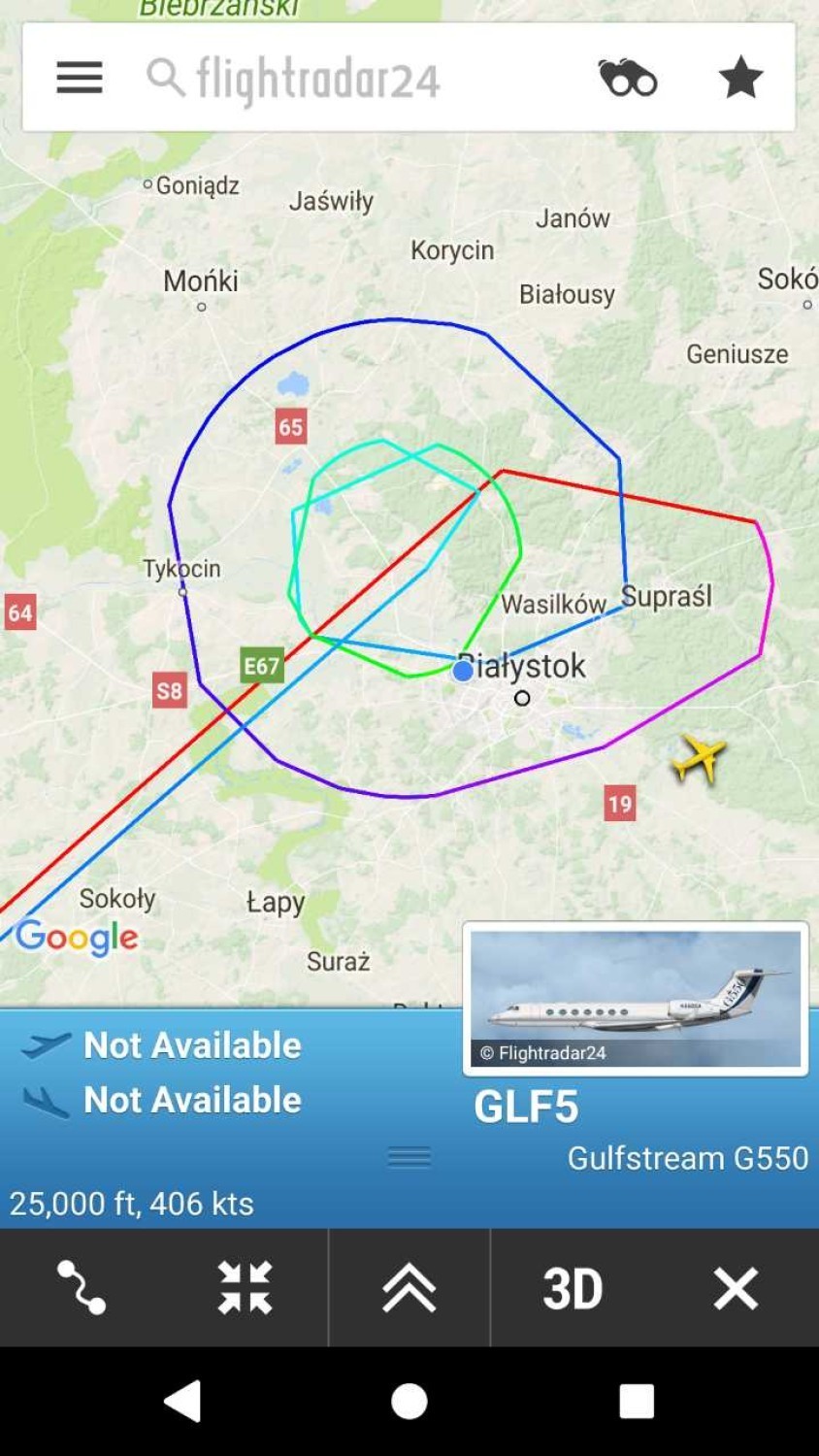 Samolot odrzutowy z Niemiec krążył nad Białymstokiem. Co tu robił samolot dla VIP-ów? Już wiemy! (zdjęcia)