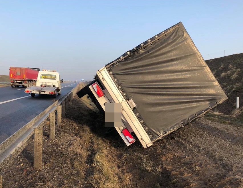 Wypadek na autostradzie A1 w gminie Włocławek