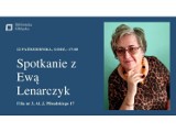 Biblioteka Elbląska zaprasza na spotkanie z Ewą Lenarczyk
