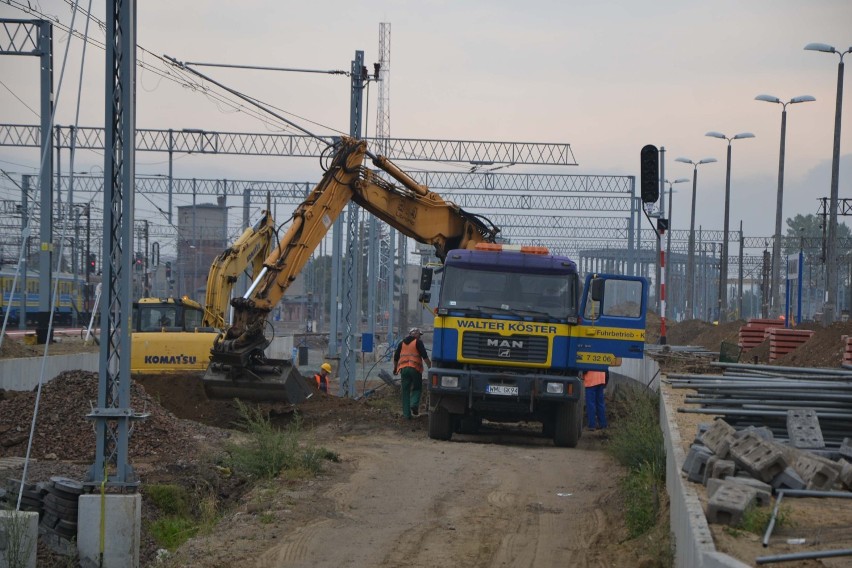 Stacja PKP Malbork. Trwa przebudowa, peron 1 jeszcze nie dla podróżnych