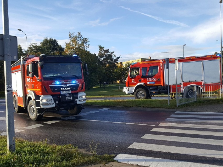 Na miejsce została wezwana straż pożarna, która...