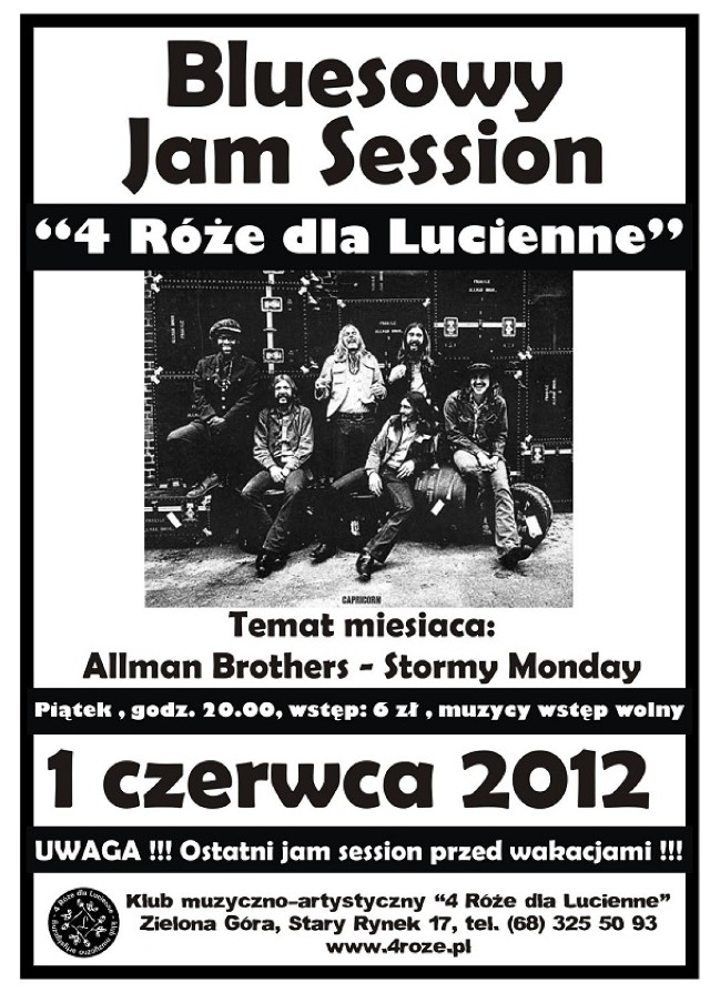 Ostatni Bluesowy Jam Session przed wakacjami !!!