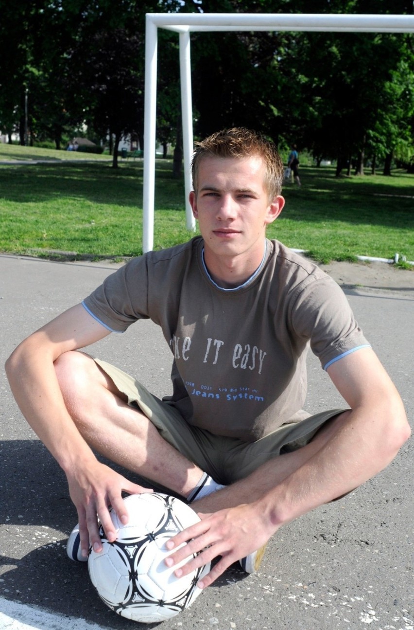 Łukasz Burliga - młody talent Wisły - w 2008 roku
