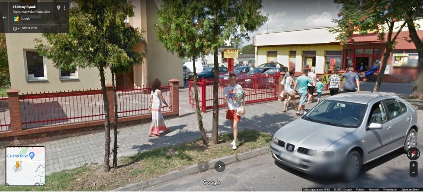 Moda na ulicach Rypina. Stylizacje rypinian na zdjęciach z Google Street View