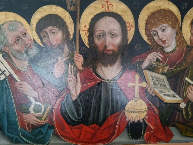 - Obraz z przedstawieniem Kolegium apostolskiego  został namalowany  w 1496 r. w technice temperowej na desce jodłowej o wymiarach około 202 x 52 cm - informuje LWKZ.