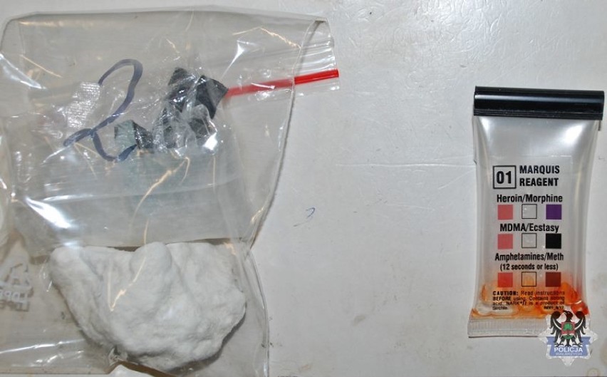 Amfetamina znaleziona przez policjantów w miejscu...